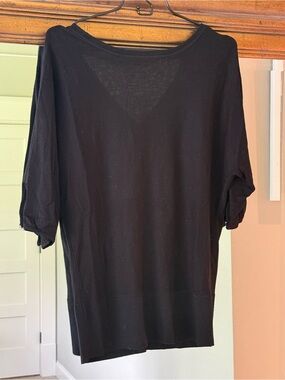 Off-the-Shoulder Black Women's Sweater